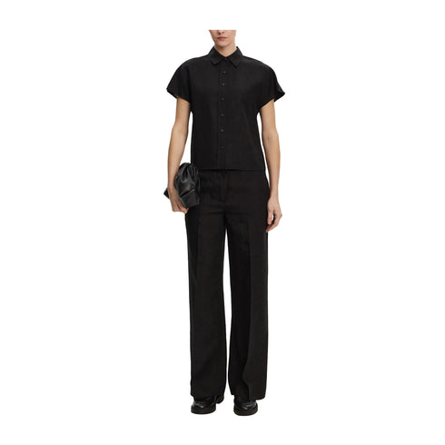Calvin Klein Pantaloni Pantalone Donna in lino wide leg 34 P25 - CALVIN KLEINK208381 - BEH - 34 - Francavilla Moda